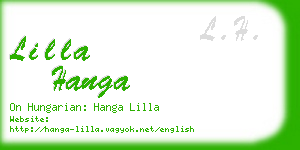 lilla hanga business card